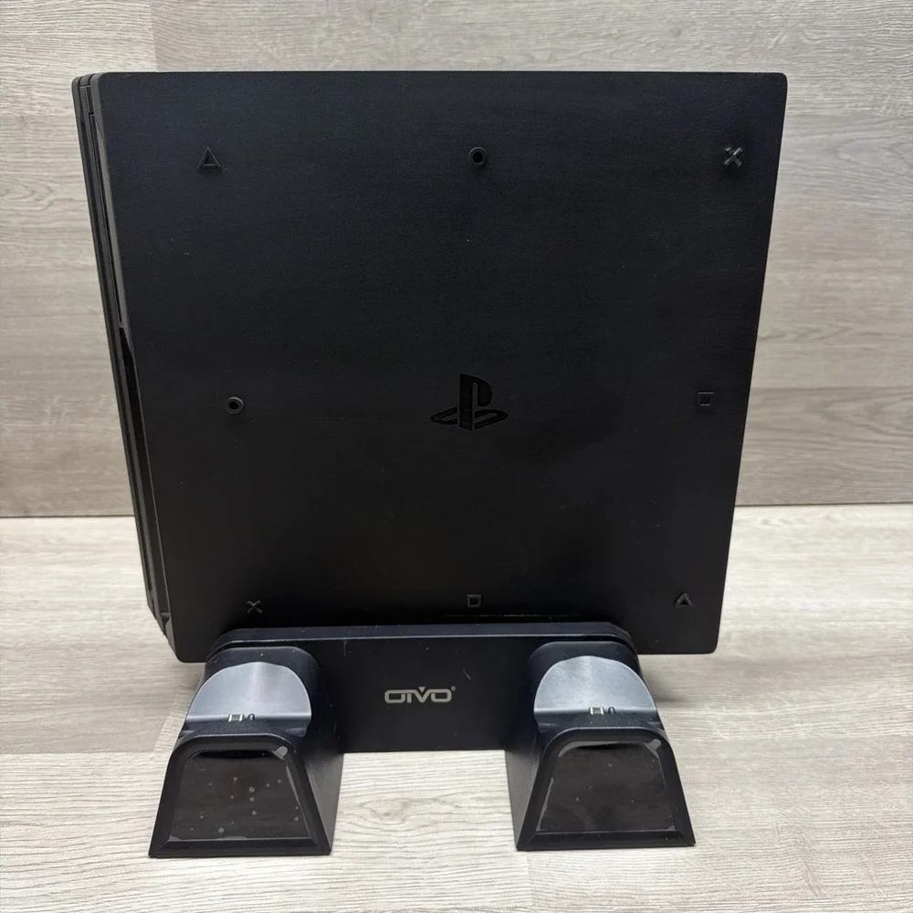 PS4 Pro Bundle w/ 1 Control 2 Games And Stand W/ Cooling Fan Tested Works Great!